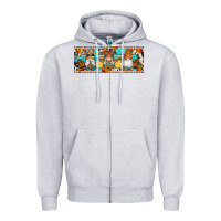 Heather Grey Fall Gnomes Zipper Hoodie - Artiststas