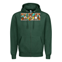 Sports Green Fall Gnomes Zipper Hoodie - Artiststas