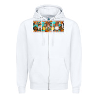 White Fall Gnomes Zipper Hoodie - Artiststas