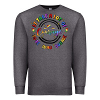 Charcoal Heather gay pride Premium Sweatshirt - MaliasSmallBusiness