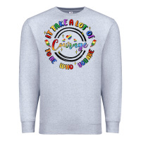 Heather Grey gay pride Premium Sweatshirt - MaliasSmallBusiness
