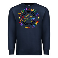 Navy gay pride Premium Sweatshirt - MaliasSmallBusiness