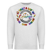 Oatmeal Heather gay pride Premium Sweatshirt - MaliasSmallBusiness