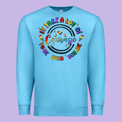 Gay Pride Premium Sweatshirt Designed By Maliassmallbusiness