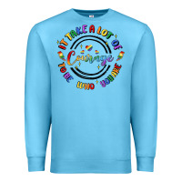 Ocean Blue gay pride Premium Sweatshirt - MaliasSmallBusiness
