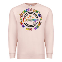 Pale Pink gay pride Premium Sweatshirt - MaliasSmallBusiness