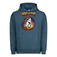 Pigment Midnight Navy boo haw Urban Hoodie - BarkalooDesign