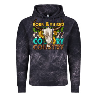 Cloud Black born and raised country western Vintage Hoodie - texasbilliewilder