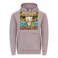 Vintage Zinc born and raised country western Vintage Hoodie - texasbilliewilder