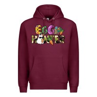 Burgundy Egg hunter Premium Hoodie - NancyCooperArtShop