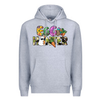 Heather Grey Egg hunter Premium Hoodie - NancyCooperArtShop
