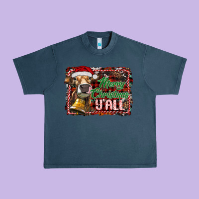Merry Christmas Y'all Urban Heavy Tee Designed By Ranaportraitstore