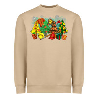 Mushroom christmas trees with softball Heavyweight Sweatshirt - Zillion Design Studio
