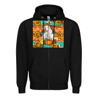 Black Goat family fall pumpkins gemstone Zipper Hoodie - Artiststas