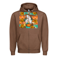 Chestnut Goat family fall pumpkins gemstone Zipper Hoodie - Artiststas