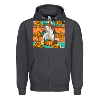 Smoke Goat family fall pumpkins gemstone Zipper Hoodie - Artiststas