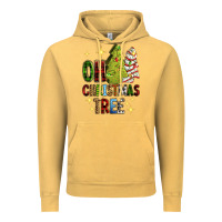 Vintage Mustard Oh Christmas tree Christmas cake Vintage Hoodie - RanaPortraitStore