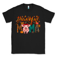 Black thankful mama pig Classic Tee - RacoonDesign