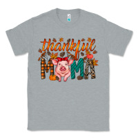Heather Grey thankful mama pig Classic Tee - RacoonDesign