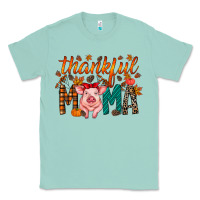 Seafoam thankful mama pig Classic Tee - RacoonDesign