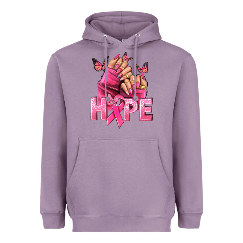 Hope Cancer Nails Heavyweight Hoodie by NancyCooperArtShop | Teevron