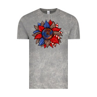 Cloud Rock American flag leopard sunflower Vintage Tee - Zillion Design Studio