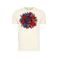 Vintage Arctic American flag leopard sunflower Vintage Tee - Zillion Design Studio