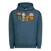 Pigment Midnight Navy bull skull western coffee cups Urban Hoodie - Jasminsmagicworld