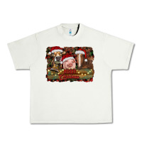 Pistachio merry christmas farm animals Urban Heavy Tee - RanaPortraitStore
