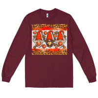 Burgundy basketball gnome Long Sleeve Tee - HRA Design Shop