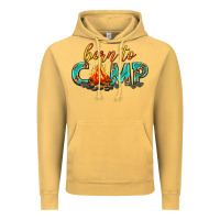 Vintage Mustard born to camp Vintage Hoodie - texasbilliewilder