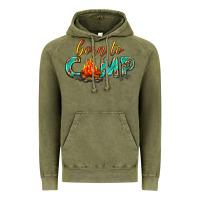 Vintage Olive born to camp Vintage Hoodie - texasbilliewilder