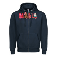 Navy mama Zipper Hoodie - JahusDesignShop