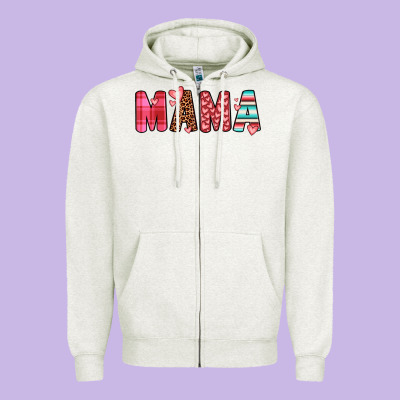 Mama Zipper Hoodie Designed By Jahusdesignshop