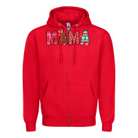Red mama Zipper Hoodie - JahusDesignShop
