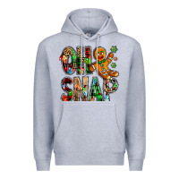Heather Grey Oh snap Christmas Premium Hoodie - NancyCooperArtShop
