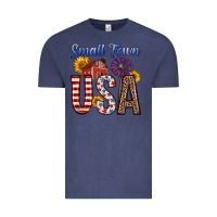 Vintage Denim small town usa Vintage Tee - Zillion Design Studio