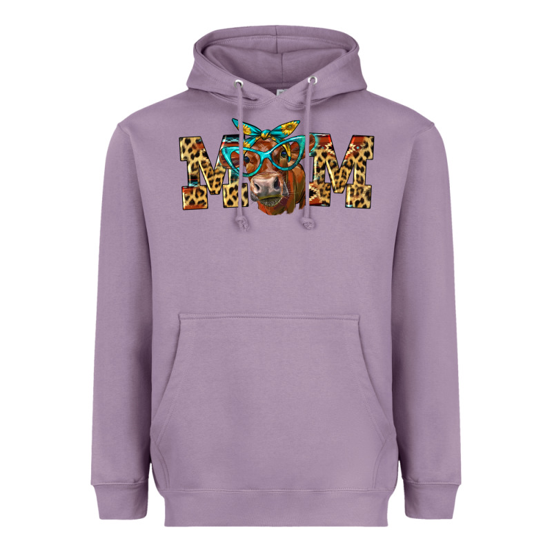 Western Mom Red Angus Cow Heavyweight Hoodie by LillyAllenDesigns | Teevron