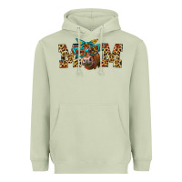 Matcha Western Mom Red Angus Cow Heavyweight Hoodie - LillyAllenDesigns