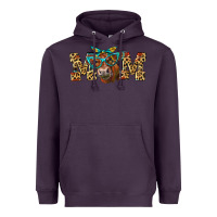 Plum Western Mom Red Angus Cow Heavyweight Hoodie - LillyAllenDesigns