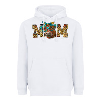White Western Mom Red Angus Cow Heavyweight Hoodie - LillyAllenDesigns