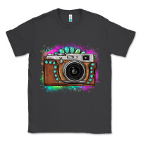 Smoke tie dye gemstone vintage camera Classic Tee - FaDigitalArtStudio