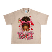French Oak cupid's favorite postal worker afro messy bun Urban Heavy Tee - texasbilliewilder