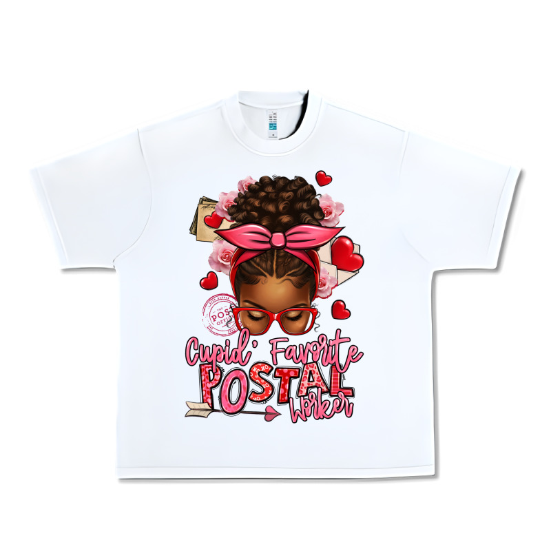 Cupid's Favorite Postal Worker Afro Messy Bun Urban Heavy Tee by texasbilliewilder | Teevron