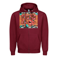 Burgundy pucker up Zipper Hoodie - JahusDesignShop