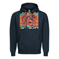 Navy pucker up Zipper Hoodie - JahusDesignShop