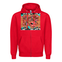 Red pucker up Zipper Hoodie - JahusDesignShop