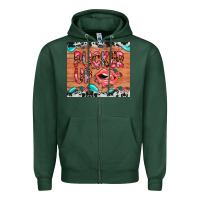 Sports Green pucker up Zipper Hoodie - JahusDesignShop