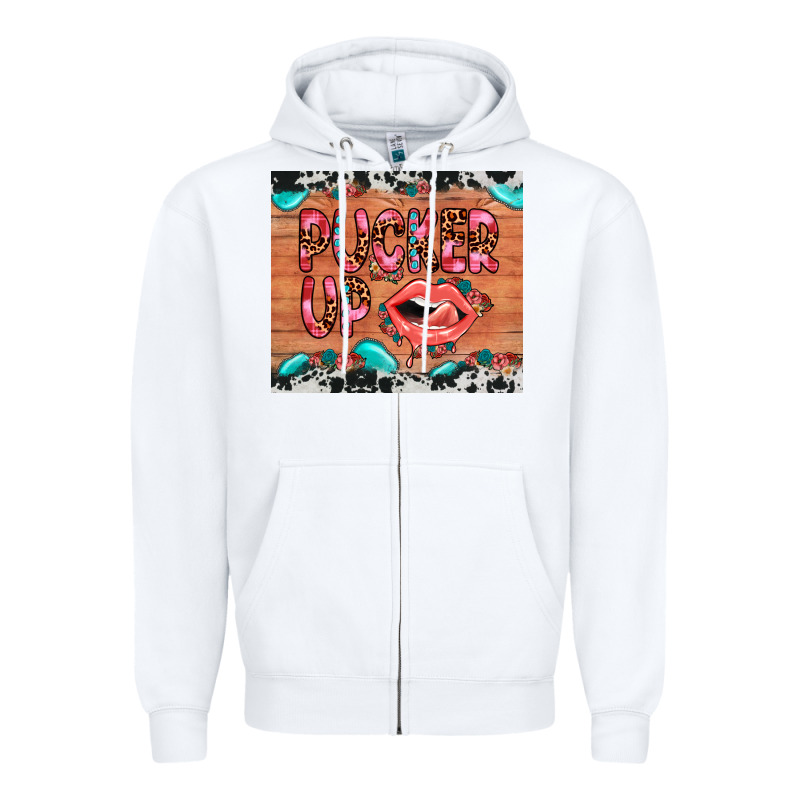 Pucker Up Zipper Hoodie by JahusDesignShop | Teevron