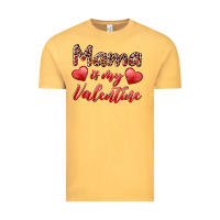 Vintage Mustard mama is my valentine Vintage Tee - RanaPortraitStore